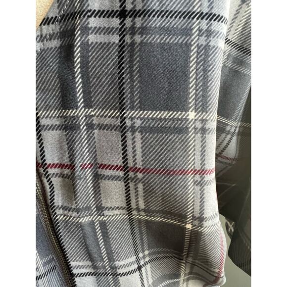 NWT Nice C Curve Gray Plaid Cold Shoulder Romper Jumpsuit Plus Size 1X - Picture 9 of 14